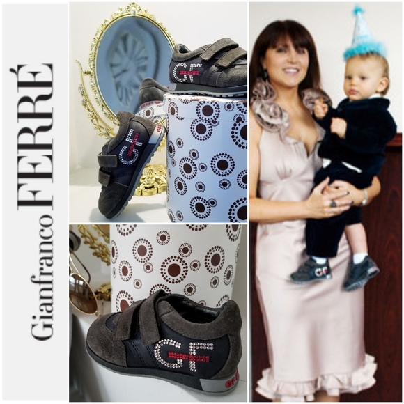 GF Ferre Crystal Logo Baby Sneakers - Picture 4 of 8